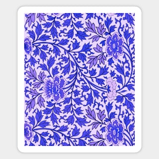 Vintage blue floral pattern Magnet